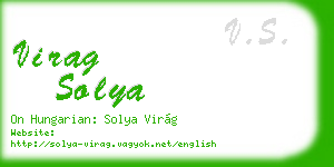virag solya business card